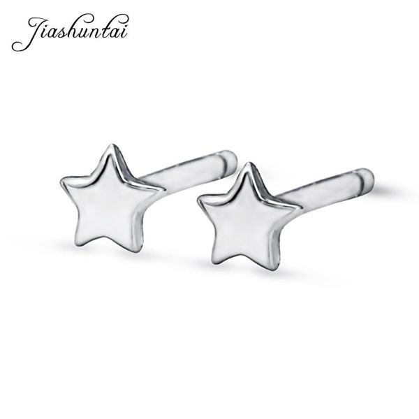 stud jiashuntai 100% 925 sterling silver cute earrings for women love small fashion jewelry brincos, Golden;silver 
stud jiashuntai 100% 925 sterling silver cute earrings for women love small fashion jewelry brincos, Golden;silver