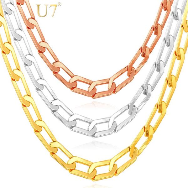 chains u7 long necklace fashion jewelry rose gold color 6mm 76cm men chain wholesale n567, Silver
chains u7 long necklace fashion jewelry rose gold color 6mm 76cm men chain wholesale n567, Silver