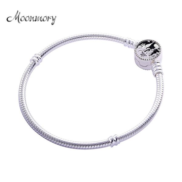 moonmory 100% real 925 sterling silver fine castle bracelets for women diy beads silver castle bangles jewelry 201211, Black
moonmory 100% real 925 sterling silver fine castle bracelets for women diy beads silver castle bangles jewelry 201211, Black