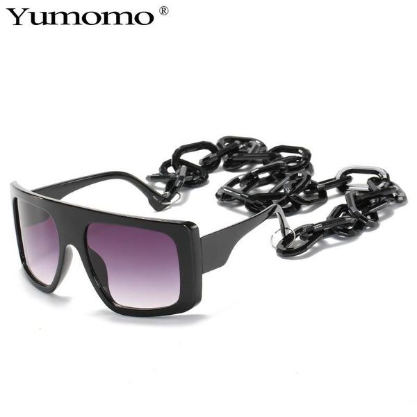 sunglasses chic chain one piece sqaure women 2021 oversize curved shades with female big eyewear, White;black
sunglasses chic chain one piece sqaure women 2021 oversize curved shades with female big eyewear, White;black