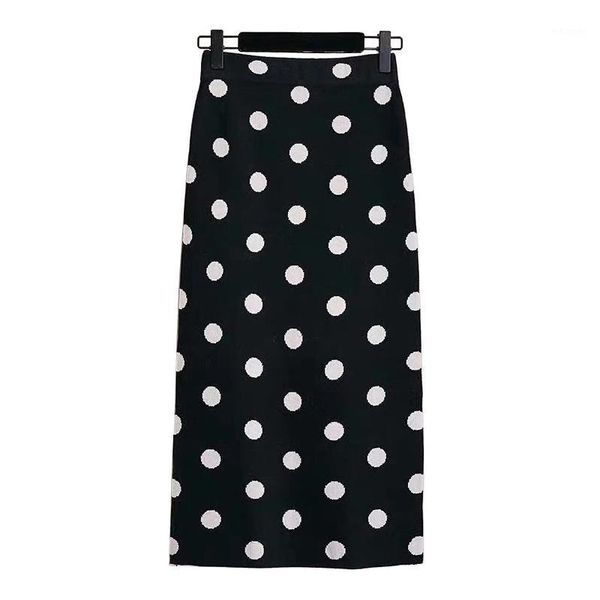 women empire polka dot midi skirt straight casual autumn elegant splited gray black khaki elastic waist s02621
women empire polka dot midi skirt straight casual autumn elegant splited gray black khaki elastic waist s02621