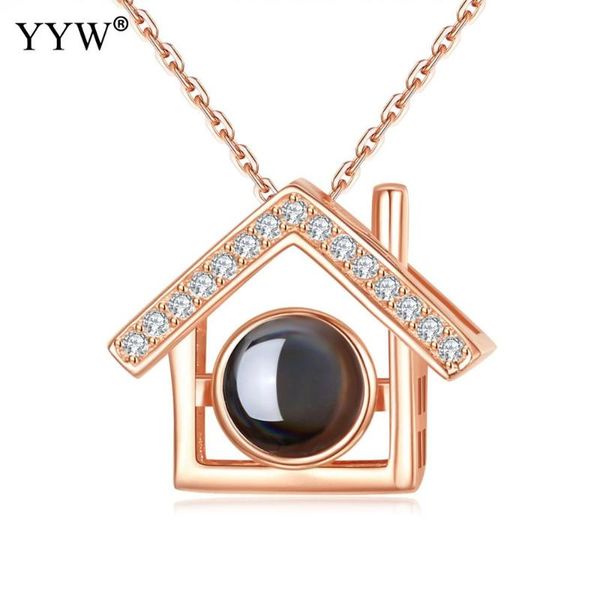 pendant necklaces 2021 est custom 100 language i love you necklace memory projection house charm for lovers valentine's gift girl, Silver
pendant necklaces 2021 est custom 100 language i love you necklace memory projection house charm for lovers valentine's gift girl, Silver