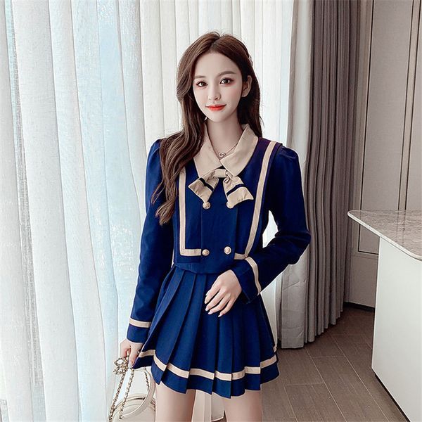 2021 Kawaii Female Autumn 2 Piece Define s Tops and New Sweet Skirt Plissada 2-piece Suit Preppy Style Matching Clothes J9W9, Gray
2021 Kawaii Female Autumn 2 Piece Define s Tops and New Sweet Skirt Plissada 2-piece Suit Preppy Style Matching Clothes J9W9, Gray