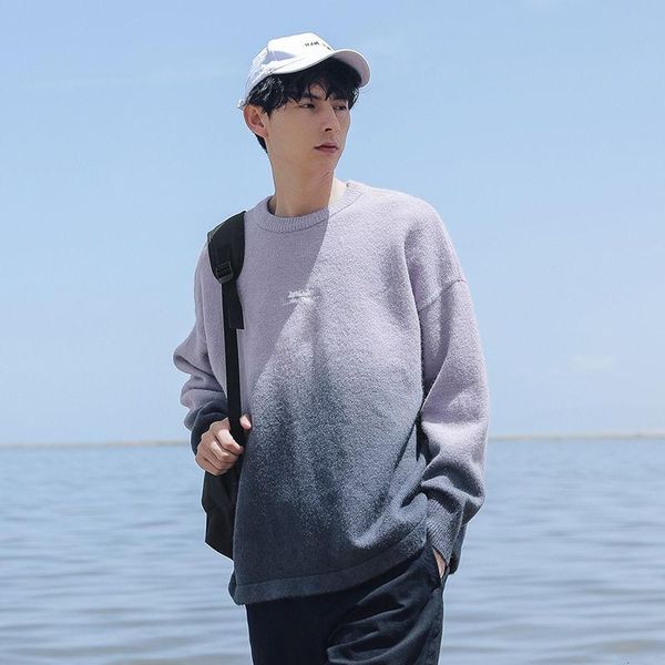 embroidered letter sweater men loose cashmere knitted gradient round neck autumn and winter men's basic bottoming shirt, White;black
embroidered letter sweater men loose cashmere knitted gradient round neck autumn and winter men's basic bottoming shirt, White;black