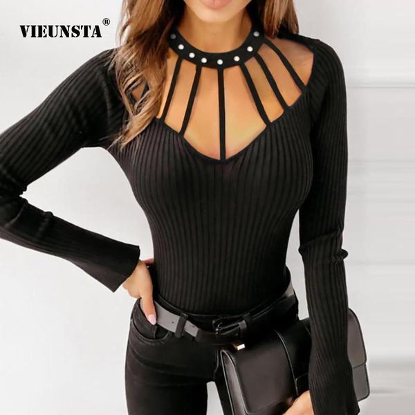 women's blouses & shirts spring autumn office lady elegant pearl hollow out v-neck shirt knitted long sleeve slim fit women blusa, White
women's blouses & shirts spring autumn office lady elegant pearl hollow out v-neck shirt knitted long sleeve slim fit women blusa, White