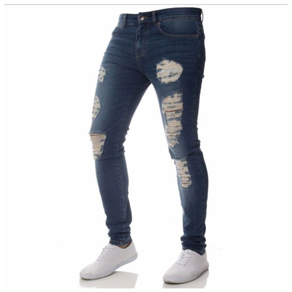 fashion casual men's jeans personality ripped holes slim feet comfortable denim handsome versatile men, Blue
fashion casual men's jeans personality ripped holes slim feet comfortable denim handsome versatile men, Blue