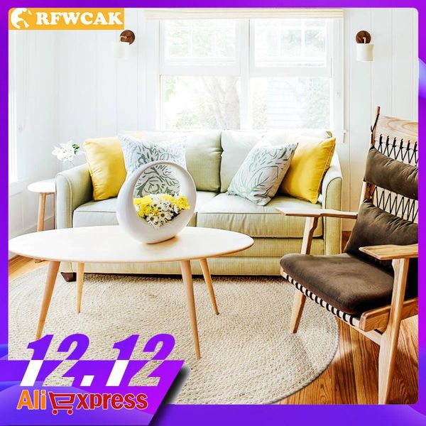 phil nordic ins light color jute carpet round living room table sofa cushion rocking leisure area
phil nordic ins light color jute carpet round living room table sofa cushion rocking leisure area