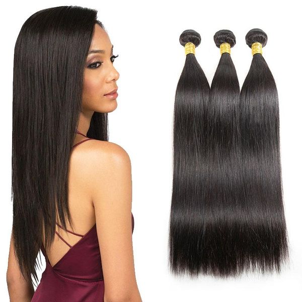 4 bundles straight hair weaves brazilian human virgin hair extensions kinky straight unprocessed brazilian straight hair, Black
4 bundles straight hair weaves brazilian human virgin hair extensions kinky straight unprocessed brazilian straight hair, Black