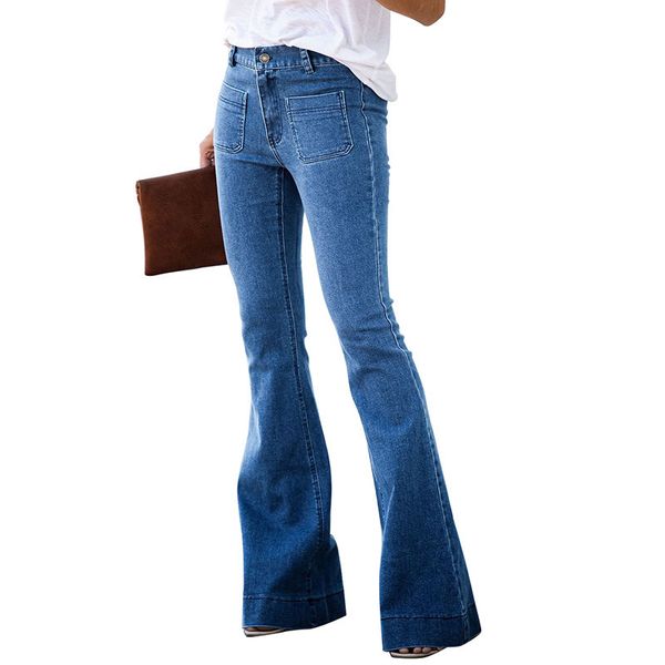 2021 new women's fashions of high-waist brim total length fly fine-fitting washed enlargement breeches denim pants nv8y, Blue
2021 new women's fashions of high-waist brim total length fly fine-fitting washed enlargement breeches denim pants nv8y, Blue