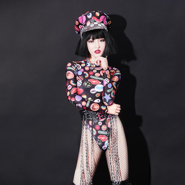 jazz dance costumes nightclub dj fashion print bodysuit stage clothes for singers women pole dancing clothes rave wear, Black;red
jazz dance costumes nightclub dj fashion print bodysuit stage clothes for singers women pole dancing clothes rave wear, Black;red
