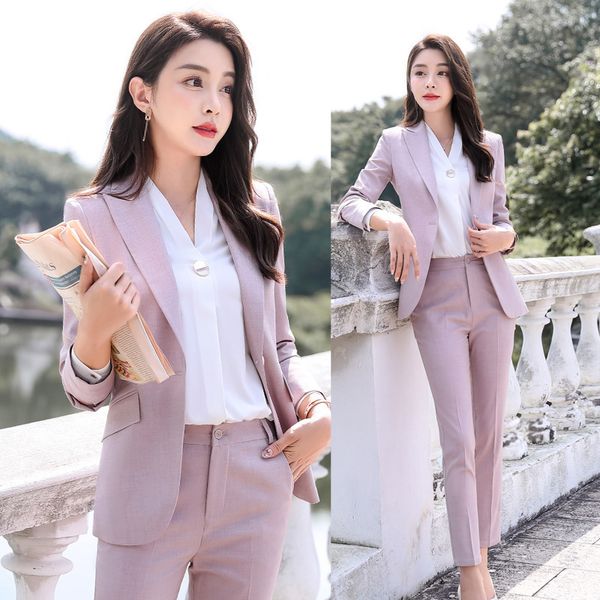 high-end business attire suits female autumn/winter 2019 fashion temperament small suit commuter dress suit overalls q1215, White
high-end business attire suits female autumn/winter 2019 fashion temperament small suit commuter dress suit overalls q1215, White