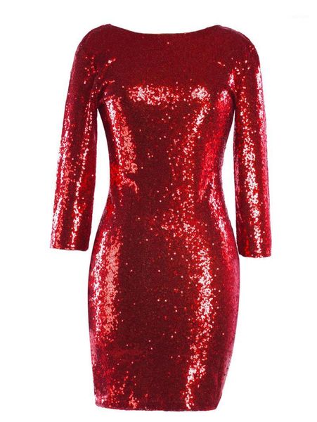 wipalo women sequins backless slim one-step dress elegant solid bodycon party dress 3/4 length sleeve club pencil vestidos1, Black;gray
wipalo women sequins backless slim one-step dress elegant solid bodycon party dress 3/4 length sleeve club pencil vestidos1, Black;gray