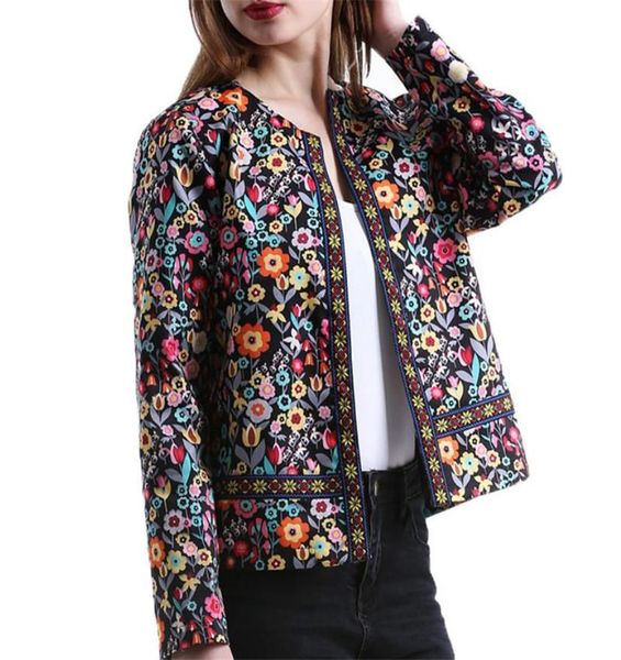 retro printed cardigan round collar short jacket coats european and american spring and autumn fashion women's casual jackets, Black;brown
retro printed cardigan round collar short jacket coats european and american spring and autumn fashion women's casual jackets, Black;brown