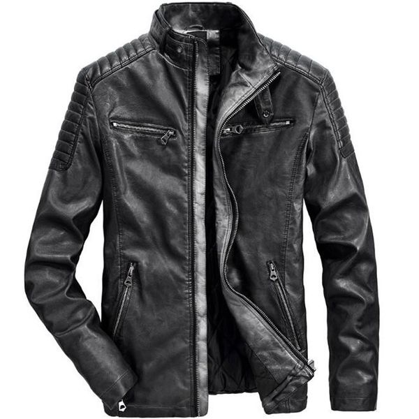 2021 jackets pu false leather jacket from men's motorcycle shown multi pocket coats outerwear revestiment pm4h, Black
2021 jackets pu false leather jacket from men's motorcycle shown multi pocket coats outerwear revestiment pm4h, Black