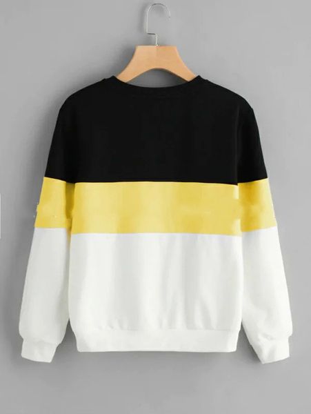 women designers sweaters womens sweaters fashion long sleeve color contrast sweater designer sweater, Black
women designers sweaters womens sweaters fashion long sleeve color contrast sweater designer sweater, Black