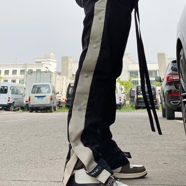 high street fog trousers contrast color side buttons loose male and female couples hip hop high-quality leggings casual trousers1, Black
high street fog trousers contrast color side buttons loose male and female couples hip hop high-quality leggings casual trousers1, Black