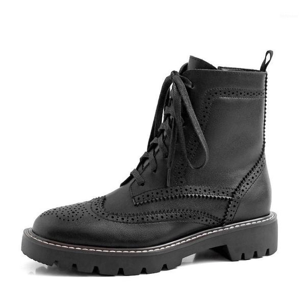 boots british style lady's with lace-up and slim cow leather side zipper autumn/winter flat ankle1, Black
boots british style lady's with lace-up and slim cow leather side zipper autumn/winter flat ankle1, Black