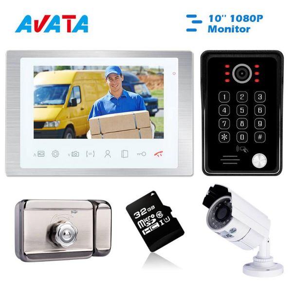 video doorbell with camera intercom for home 10 inch 1080p monitor with electronic lock can record password ic card unlock
video doorbell with camera intercom for home 10 inch 1080p monitor with electronic lock can record password ic card unlock