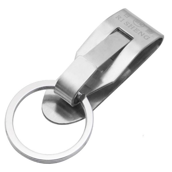 keyring heavy 1pc security on stainless duty steel clip belt keychain key accessories, Silver 
keyring heavy 1pc security on stainless duty steel clip belt keychain key accessories, Silver
