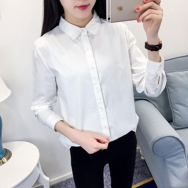 women's blouses & shirts chemisier femme fashion 2021 summer pure cotton white shirt women long sleeve blouse korean woman clothes rou
women's blouses & shirts chemisier femme fashion 2021 summer pure cotton white shirt women long sleeve blouse korean woman clothes rou