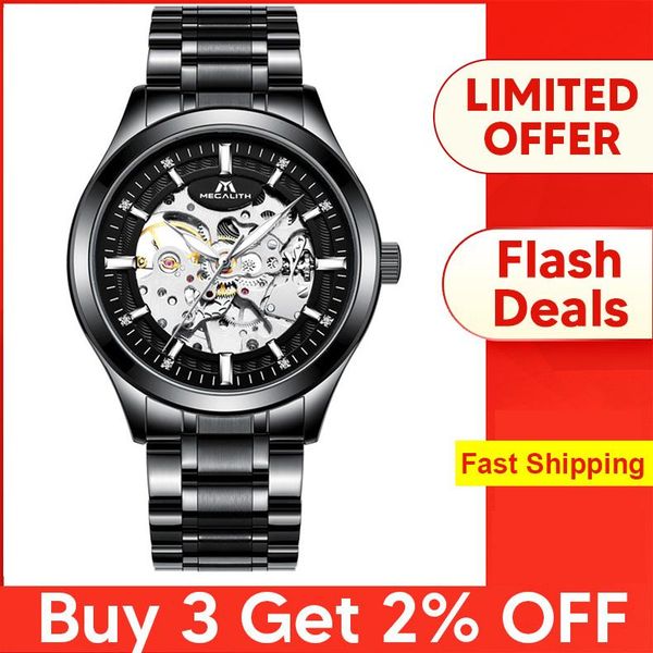 megalith mens mechanical matic watches men brand luxury skeleton clock stainless steel waterproof watches montre homme wmtszp xhlove, Silver
megalith mens mechanical matic watches men brand luxury skeleton clock stainless steel waterproof watches montre homme wmtszp xhlove, Silver