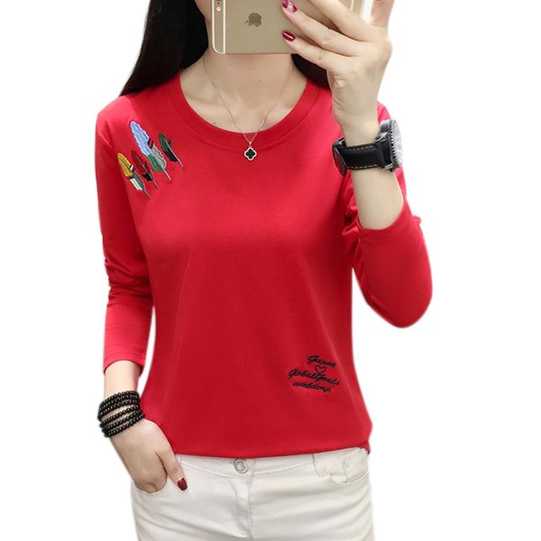plus size t shirt women clothes embroidery tshirt long sleeve clothing t-shirts casual tee shirt femme poleras mujer y200111, White
plus size t shirt women clothes embroidery tshirt long sleeve clothing t-shirts casual tee shirt femme poleras mujer y200111, White