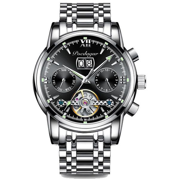 wristwatches poedagar gray business mens watches lige fashion sport tourbillon automatic mechanical watch day display, Slivery;brown
wristwatches poedagar gray business mens watches lige fashion sport tourbillon automatic mechanical watch day display, Slivery;brown