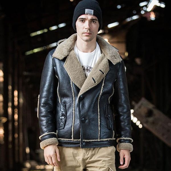 men's leather & faux 2021 jungle brown men winter warm real fur coat male fashion hooded genuine sheepskin shearling jackets, Black
men's leather & faux 2021 jungle brown men winter warm real fur coat male fashion hooded genuine sheepskin shearling jackets, Black