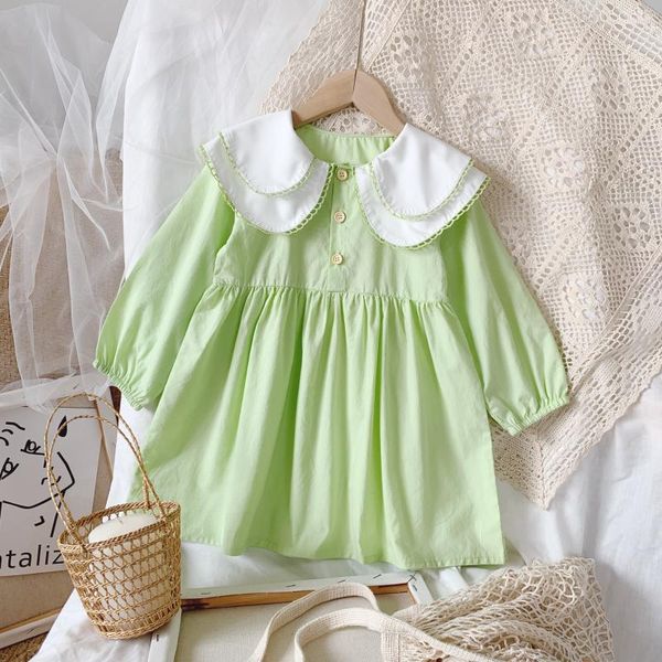 2020 autumn spring girls dress korean style new baby girls big lapel princess dress toddler baby fashion kids children clothing, Red;yellow
2020 autumn spring girls dress korean style new baby girls big lapel princess dress toddler baby fashion kids children clothing, Red;yellow