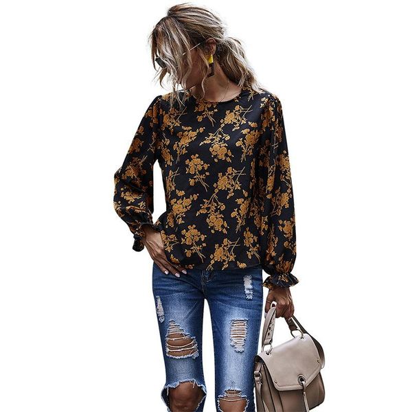 women's blouses & shirts women shirt 2021 autumn winter o neck floral print chiffon blouse long sleeve fashion casual female pullov, White
women's blouses & shirts women shirt 2021 autumn winter o neck floral print chiffon blouse long sleeve fashion casual female pullov, White