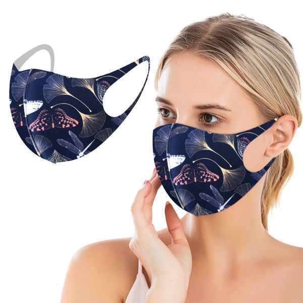 моющаяся маска для взрослых бабочка напечатана для лица маска для лица рот колпачки pm2.5 ушной крючок защитный лицевой щит для лица reuseab
