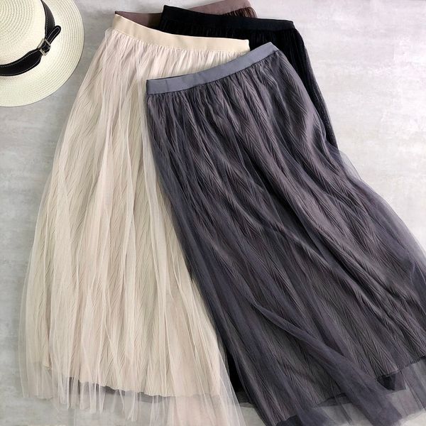 autumn winter women midi skirts two ways wearing corduroy mesh patchwork high waist herringbone pattern pleated long skirts y1214, Black
autumn winter women midi skirts two ways wearing corduroy mesh patchwork high waist herringbone pattern pleated long skirts y1214, Black