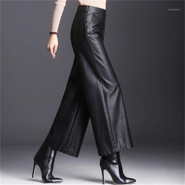 leather pants women's new high waist nine points wide leg pants autumn and winter loose pu leather trousers was thin large size1, Black;white
leather pants women's new high waist nine points wide leg pants autumn and winter loose pu leather trousers was thin large size1, Black;white