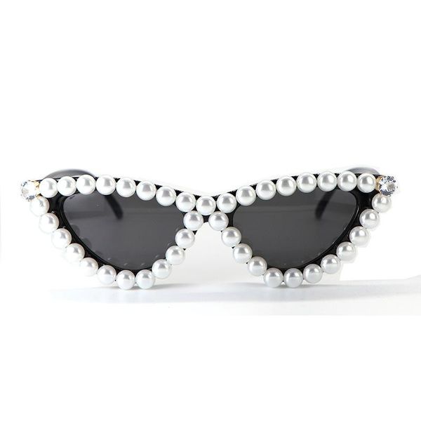 sunglasses pearl cat eye fashion design sharp corner for women high pointed cateye sun glasses, White;black
sunglasses pearl cat eye fashion design sharp corner for women high pointed cateye sun glasses, White;black