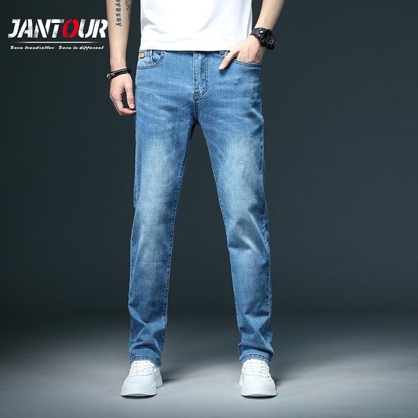 men's jeans jantour brand classic blue men cotton casual denim pants straight stretch embroidered pocket trousers large size 28-40
men's jeans jantour brand classic blue men cotton casual denim pants straight stretch embroidered pocket trousers large size 28-40