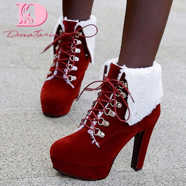 boots doratasia big size 43 fashion 2021 warm plush winter high heels platform shoes women ankle, Black
boots doratasia big size 43 fashion 2021 warm plush winter high heels platform shoes women ankle, Black