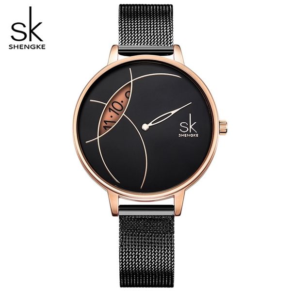 shengke black waterproof ladies watch women quartz clock wristwatches fashion women's dropshipping watches 201218, Slivery;brown
shengke black waterproof ladies watch women quartz clock wristwatches fashion women's dropshipping watches 201218, Slivery;brown