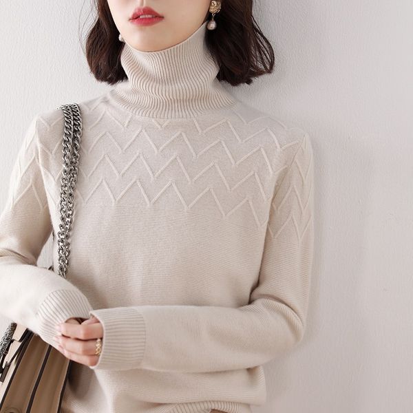 2021 quality selling high collar nightgown 100% knitted sweater winter jumpers 6 colour wool wl4y, White;black
2021 quality selling high collar nightgown 100% knitted sweater winter jumpers 6 colour wool wl4y, White;black