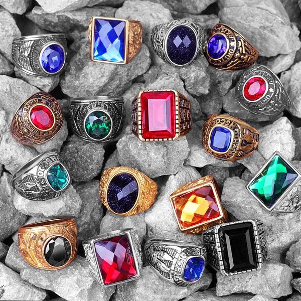 cluster rings stainless steel mens gold silver color red blue rhinestone simple luxury for male boy jewelry creativity gift wholesale, Golden;silver
cluster rings stainless steel mens gold silver color red blue rhinestone simple luxury for male boy jewelry creativity gift wholesale, Golden;silver