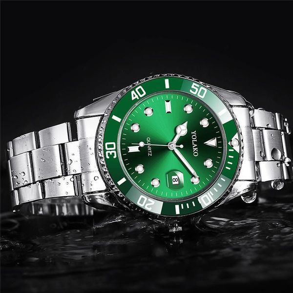 2020 man watch yolako luxury fashion green watch men military sport watches stainless steel date analog quartz wristwatch clock sqcdxc, Silver
2020 man watch yolako luxury fashion green watch men military sport watches stainless steel date analog quartz wristwatch clock sqcdxc, Silver