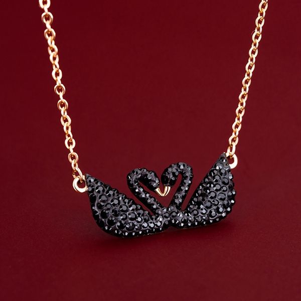 luxury high version double black swan necklace female crystal swarovski element clavicle chain qixi gift factory direct sales fashion design, Silver
luxury high version double black swan necklace female crystal swarovski element clavicle chain qixi gift factory direct sales fashion design, Silver