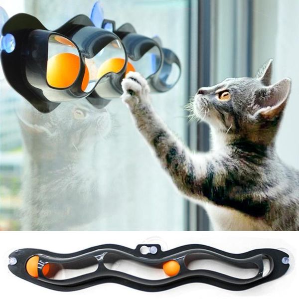 cat toys funny pet educational plastic sucker window table tennis adsorption glass interactive track ball toy kitten accessories
cat toys funny pet educational plastic sucker window table tennis adsorption glass interactive track ball toy kitten accessories