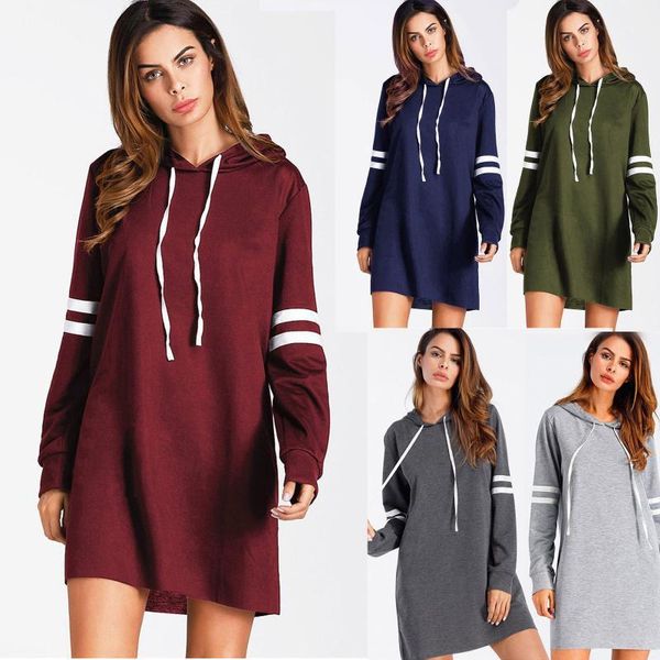 women long sleeve hoodie casual long sweatshirt jumper loose pullover solid dress sweater dress female robe pull femme e11, Black;gray
women long sleeve hoodie casual long sweatshirt jumper loose pullover solid dress sweater dress female robe pull femme e11, Black;gray