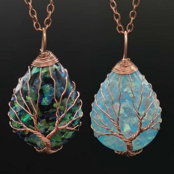 new abalone shell resin necklace women men jewelry teardrop pendant water drop chain necklaces wire wrapp tree of life pendants, Silver
new abalone shell resin necklace women men jewelry teardrop pendant water drop chain necklaces wire wrapp tree of life pendants, Silver