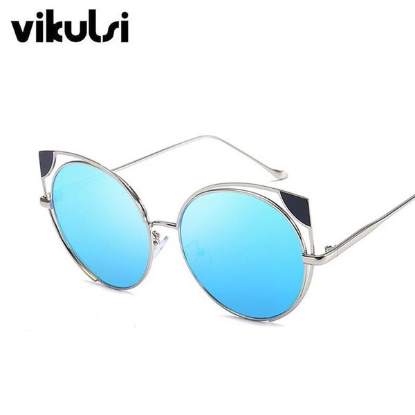sunglasses fashion brand designer cat eye women coating shield round sun glasses for female men eyewear shades 2021, White;black
sunglasses fashion brand designer cat eye women coating shield round sun glasses for female men eyewear shades 2021, White;black