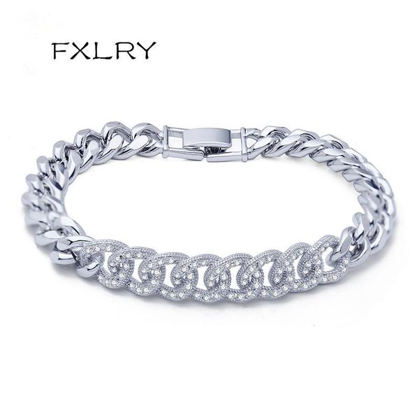 link, chain fxlry fashion personality white color cubic zircon geometry type hand catenary bracelets for women jewelry, Black
link, chain fxlry fashion personality white color cubic zircon geometry type hand catenary bracelets for women jewelry, Black