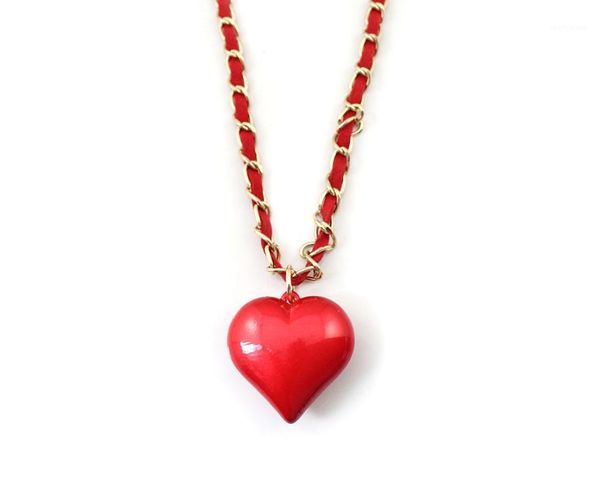 new fashion necklace factory wholesale red heart long hand-woven necklace fashion jewelry hip1, Silver
new fashion necklace factory wholesale red heart long hand-woven necklace fashion jewelry hip1, Silver