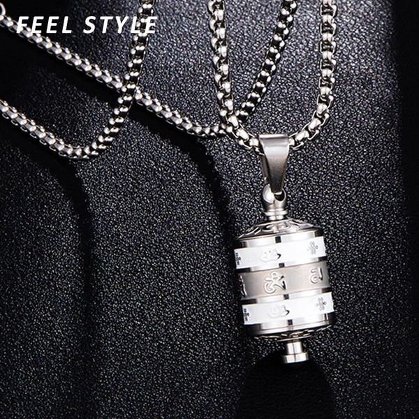pendant necklaces buddhism lotus six words pattern stainless steel openable ashes case for men memoriable jewelry, Silver
pendant necklaces buddhism lotus six words pattern stainless steel openable ashes case for men memoriable jewelry, Silver
