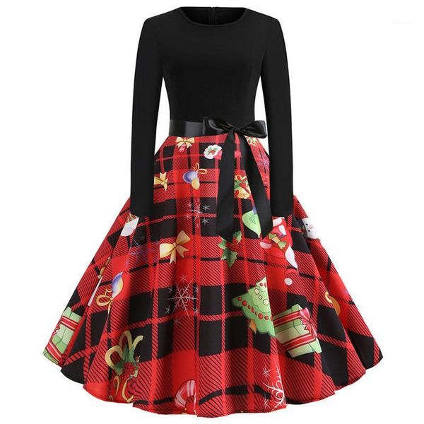 retro long sleeve autumn winter dress 2020 women print elegant christmas party dress casual rockabilly vintage robe jurken1, Black;gray
retro long sleeve autumn winter dress 2020 women print elegant christmas party dress casual rockabilly vintage robe jurken1, Black;gray