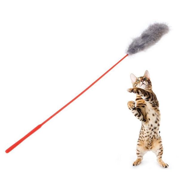 pet plastic feather cat teaser stick kitten playing interactive toys for cat kitten training toy product for cats pet supplies
pet plastic feather cat teaser stick kitten playing interactive toys for cat kitten training toy product for cats pet supplies
